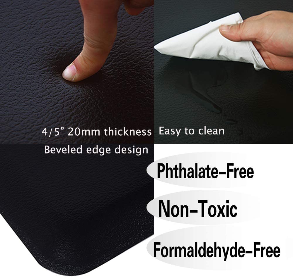 Kitchen Floor Mats by U'Artlines - black and easy to clean